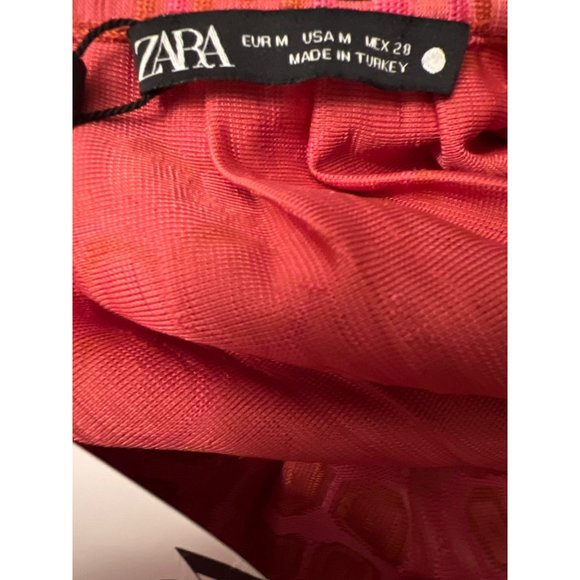 Zara Jacquard V-Neck Midi Dress M NWT - Picture 8 of 10